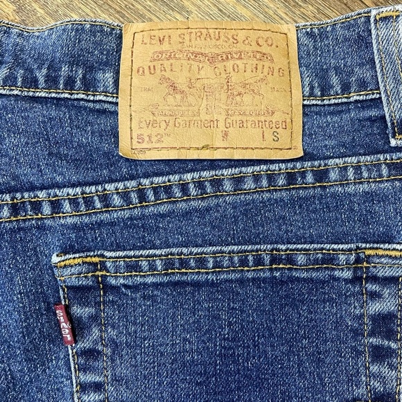 Vintage Y2K Levi's 512 Slim Taper Jeans Womens 18 MIS S High Waist Made In USA - Picture 8 of 13